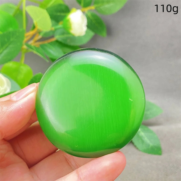 Green Cats Eye Pendant-ToShay.org