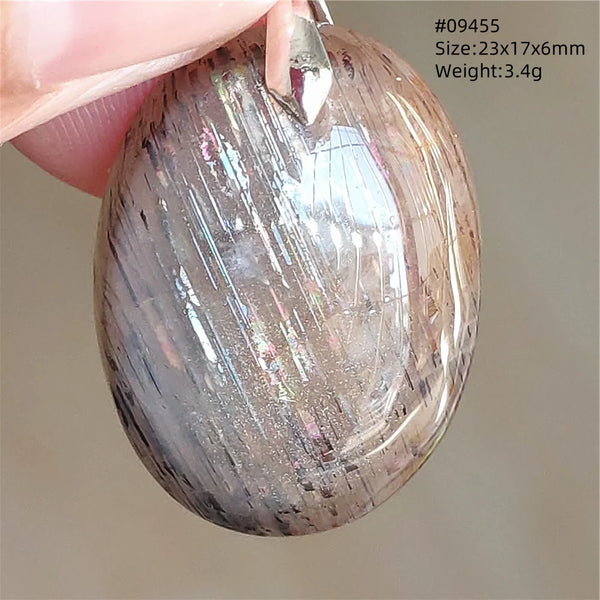 Black Moonstone Sunstone Pendant-ToShay.org