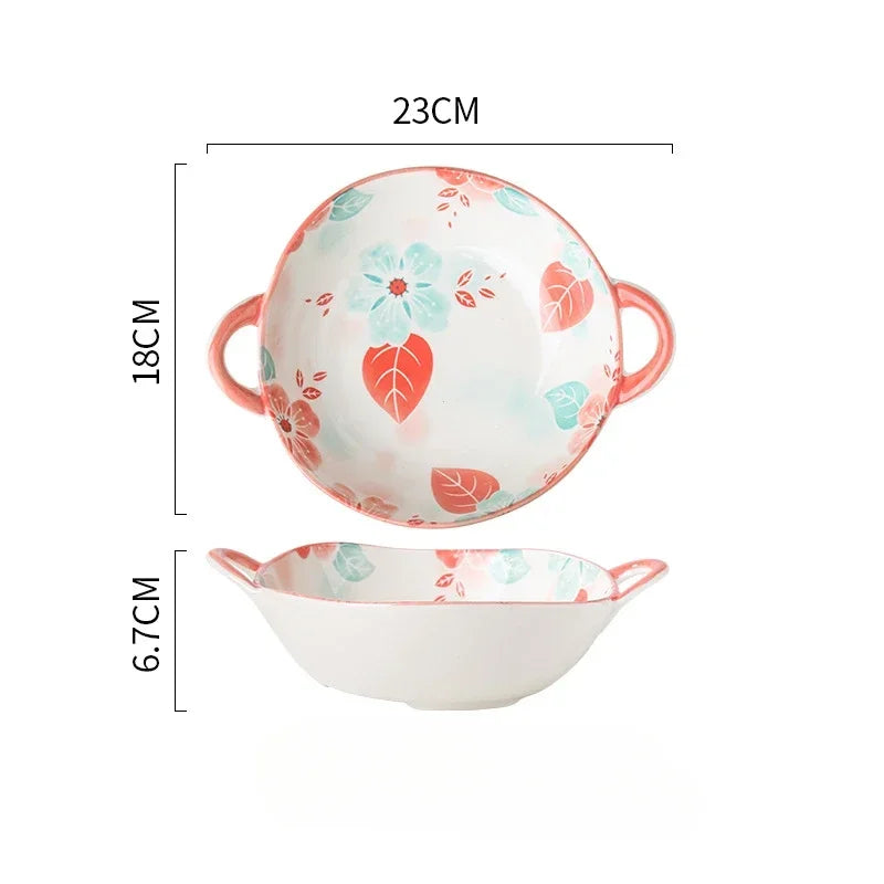 Flowers Ceramic Bowl-ToShay.org