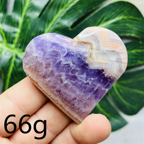 Purple Agate Amethyst Heart-ToShay.org