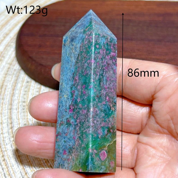 Green Ruby Kyanite Tower-ToShay.org