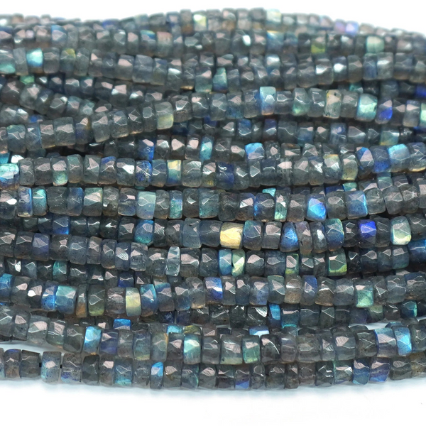 Blue Labradorite Rondelle Beads-ToShay.org