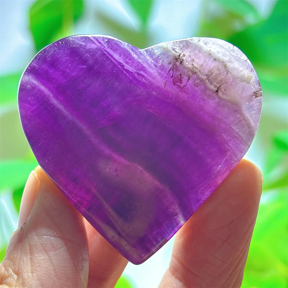 Rainbow Fluorite Heart-ToShay.org