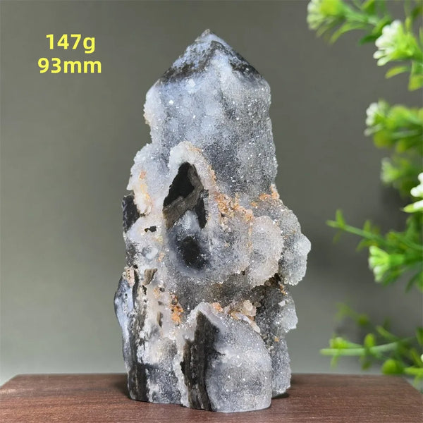Purple Sphalerite Geode Obelisk-ToShay.org