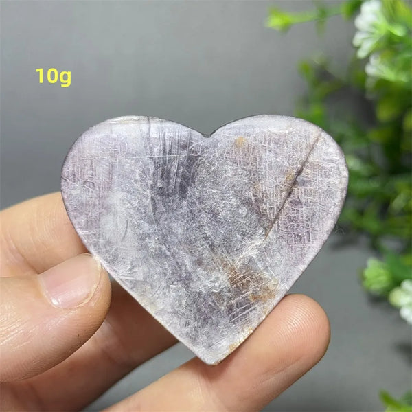Purple Lithium Mica Heart-ToShay.org