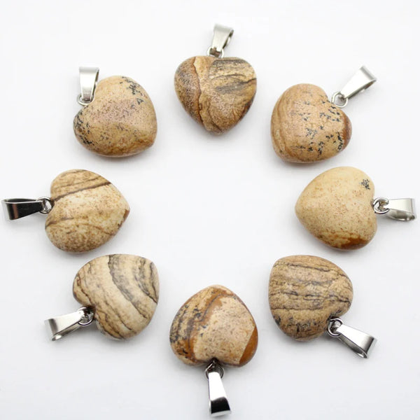 Mixed Quartz Agate Hearts-ToShay.org