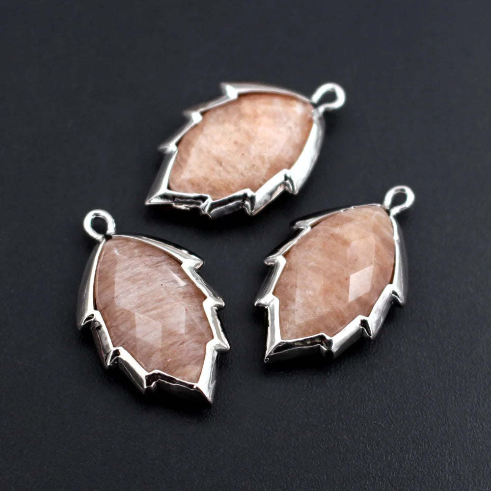 Mixed Crystal Leaf Charms-ToShay.org