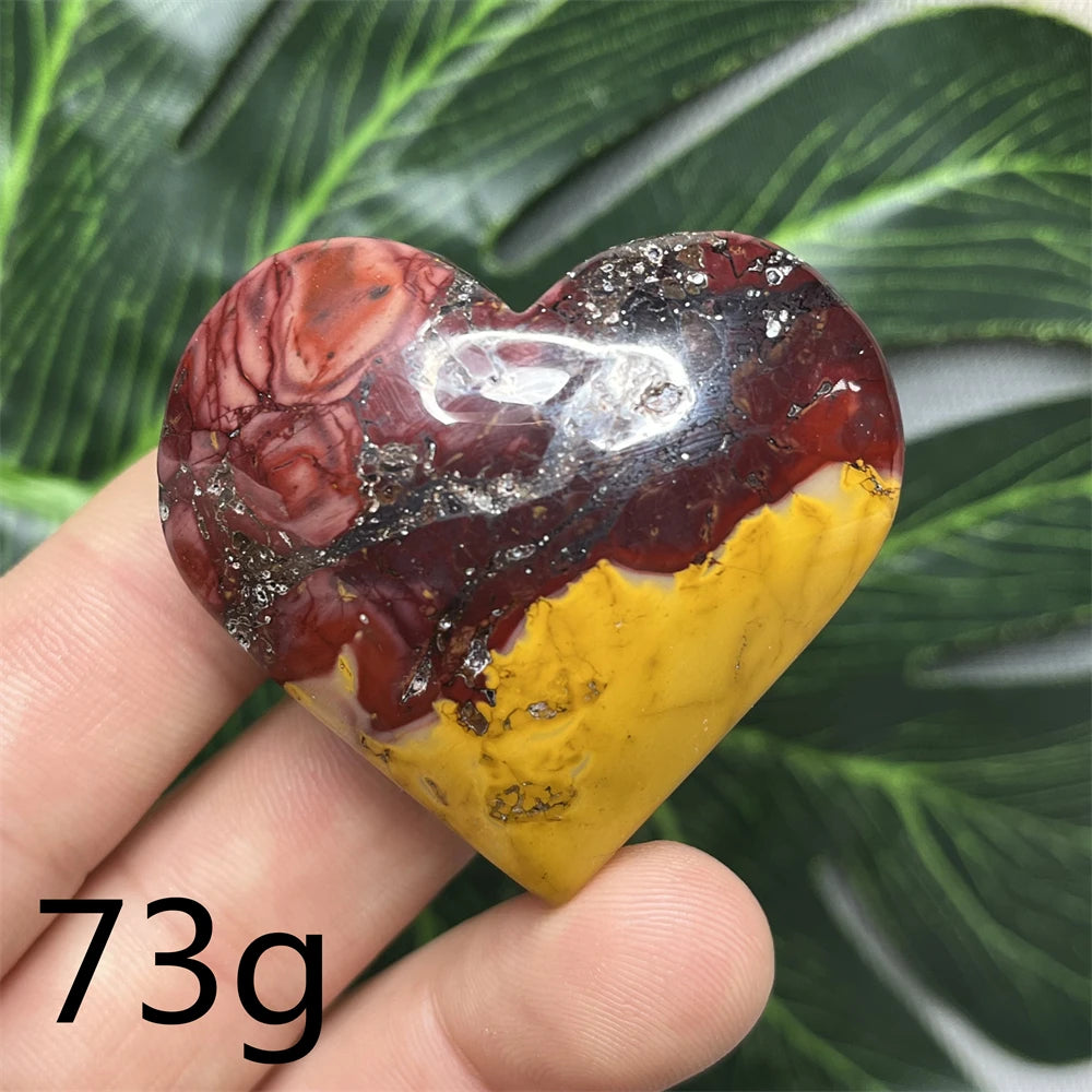 Yellow Mookaite Heart-ToShay.org