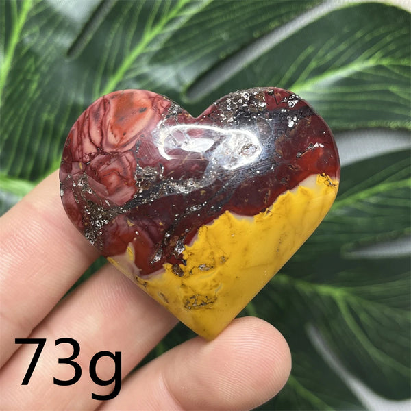 Yellow Mookaite Heart-ToShay.org