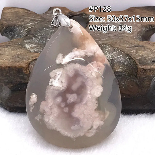 Pink Cherry Agate Pendant-ToShay.org