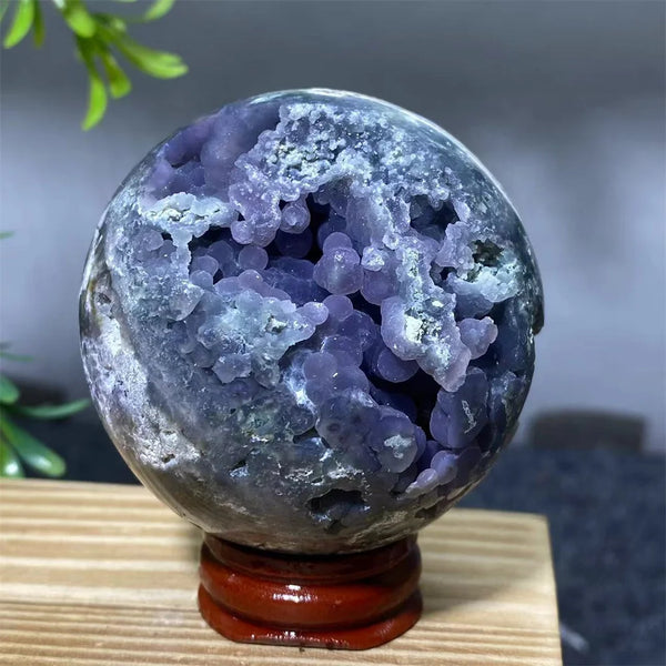 Purple Grape Agate Ball-ToShay.org