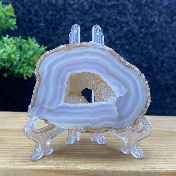 White Agate Geode Slices-ToShay.org