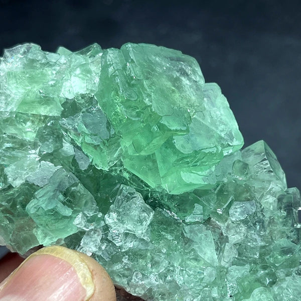Green Fluorite Crystal Cluster-ToShay.org