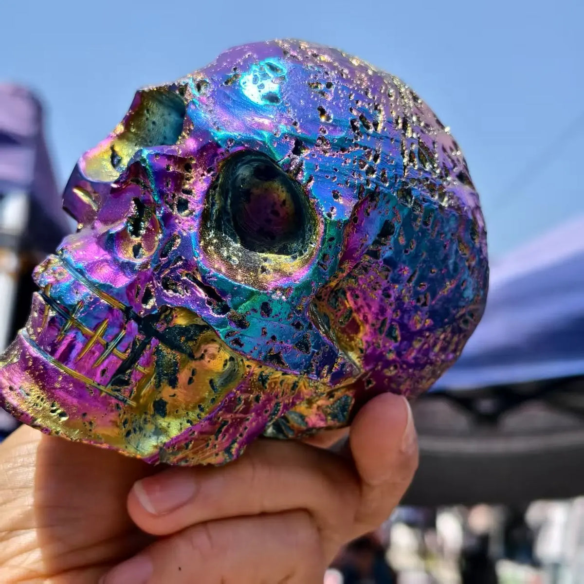 Purple Sphalerite Skulls-ToShay.org