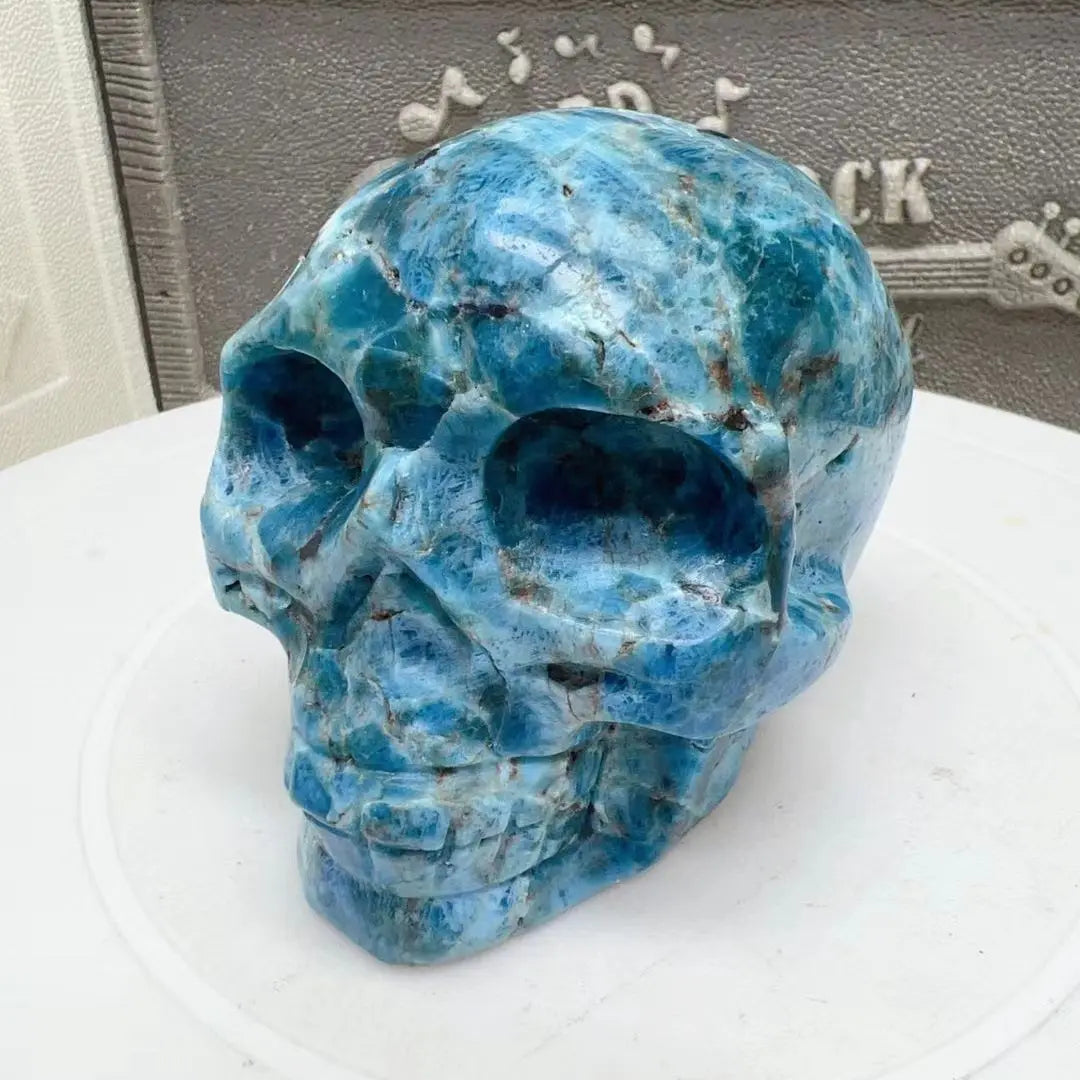 Blue Apatite Skull-ToShay.org