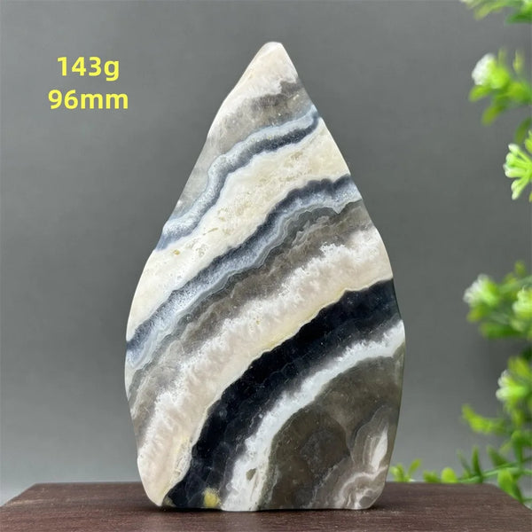 White Fluorite Agate Flame-ToShay.org