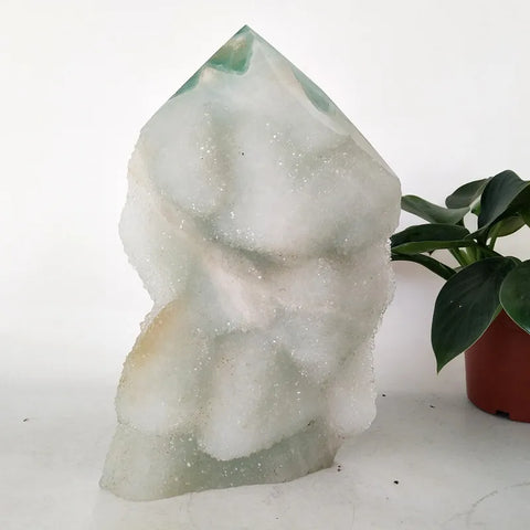 Green Fluorite Crystal Tower-ToShay.org