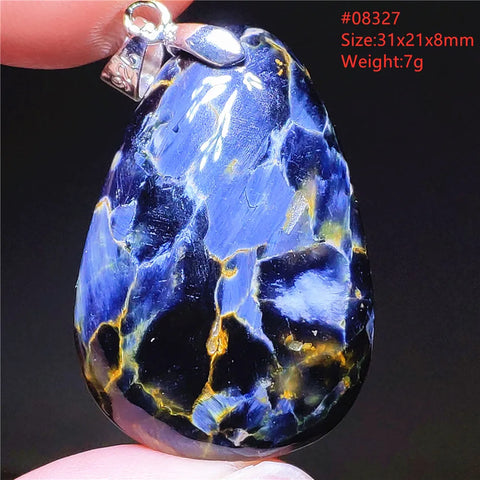 Blue Pietersite Chatoyant Pendant-ToShay.org