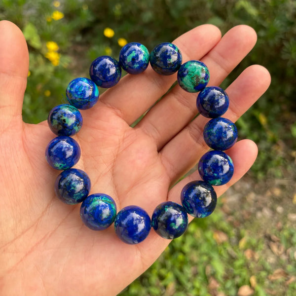 Blue Malachite Azurite Bracelet-ToShay.org