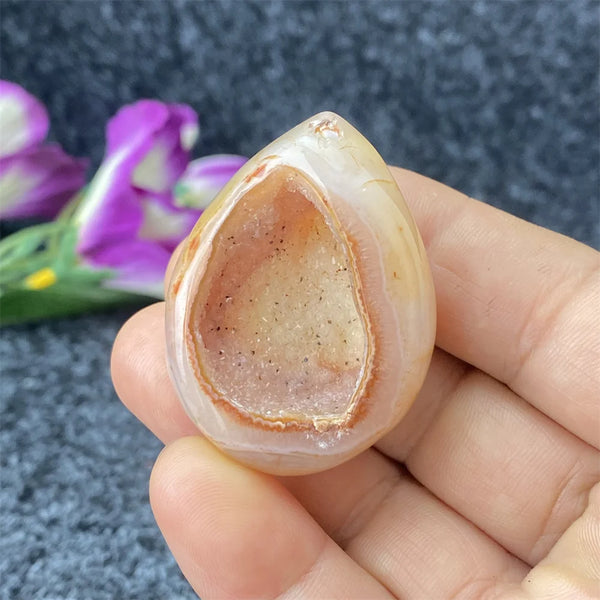 Red Agate Geode Crystal Egg-ToShay.org