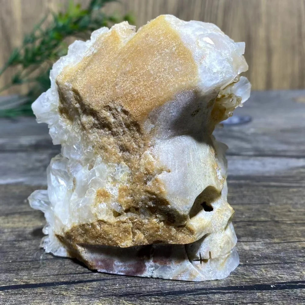 Clear Quartz Cluster Skull-ToShay.org
