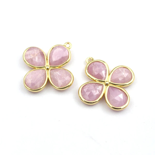 Mixed Crystal Flower Charms-ToShay.org