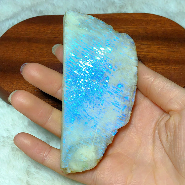 Green Moonstone Slice-ToShay.org
