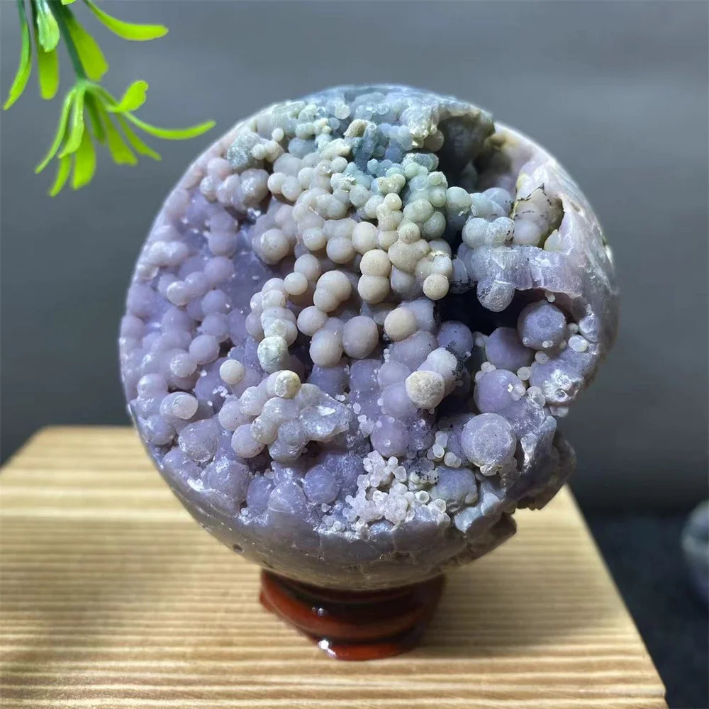Purple Grape Agate Ball-ToShay.org