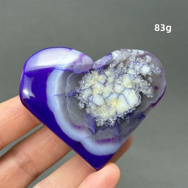 Purple Agate Heart-ToShay.org
