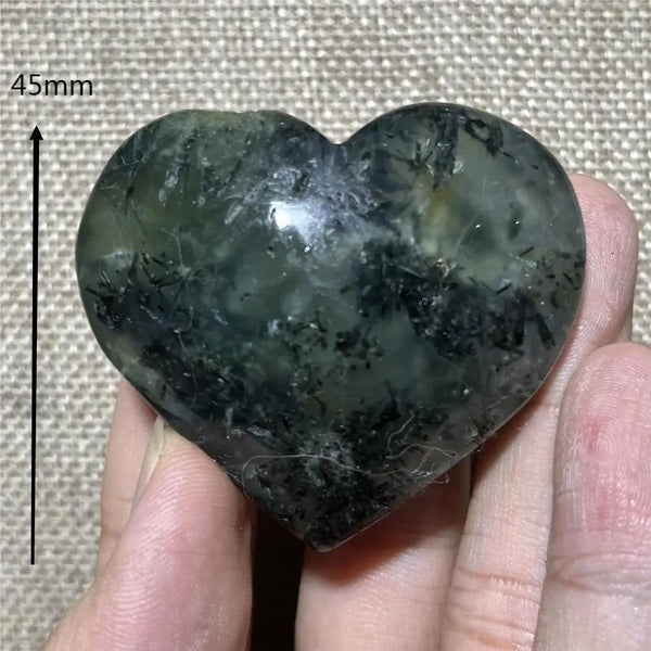Green Grape Prehnite Hearts-ToShay.org