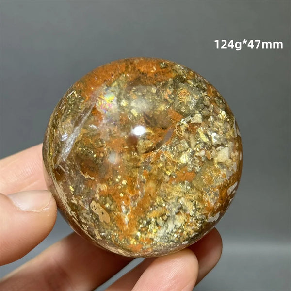 Yellow Chalcopyrite Crystal Ball-ToShay.org
