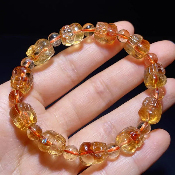 Yellow Citrine Pi Xiu Bracelet-ToShay.org