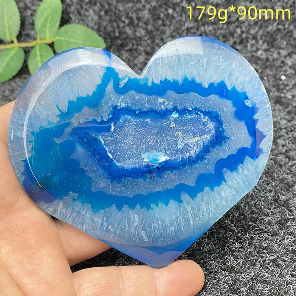 Blue Agate Geode Heart-ToShay.org