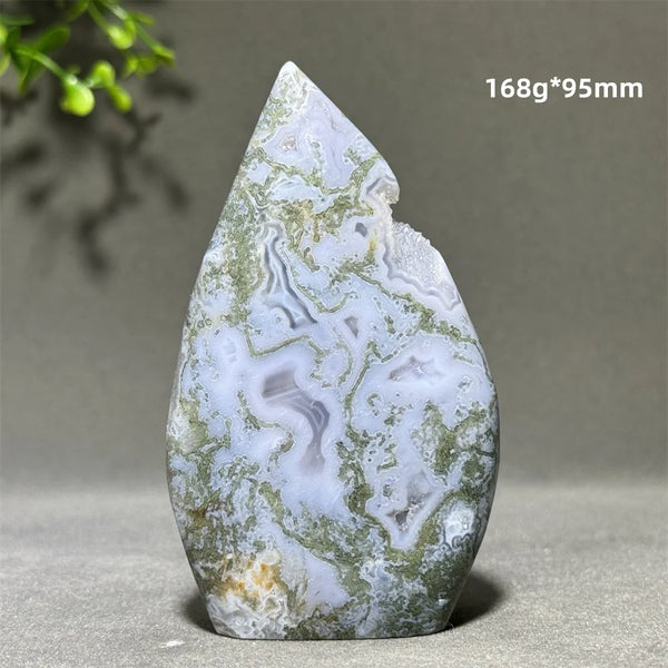 Green Aquatic Agate Torch-ToShay.org