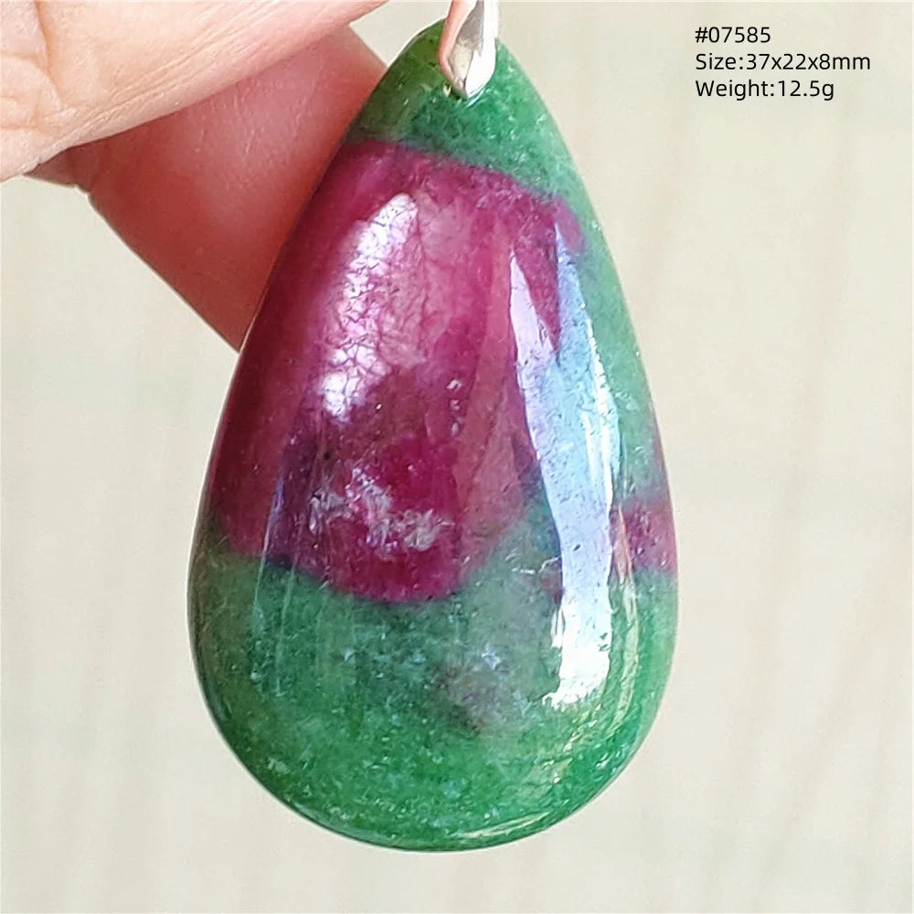 Red Ruby Zoisite Pendant-ToShay.org