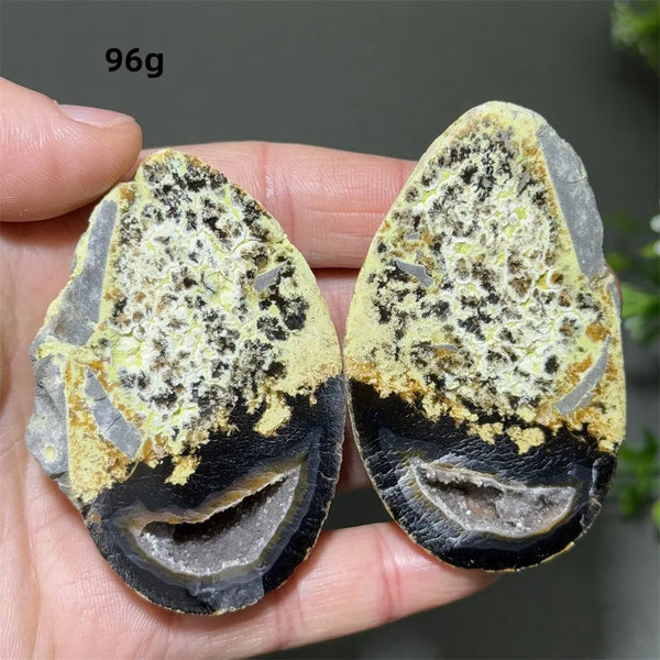 Mixed Agate Crystal Cave Egg-ToShay.org