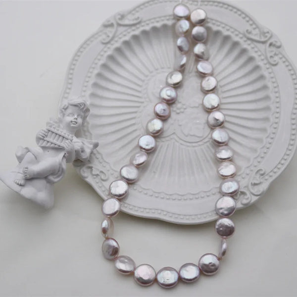 White Pearl Coin Beads-ToShay.org