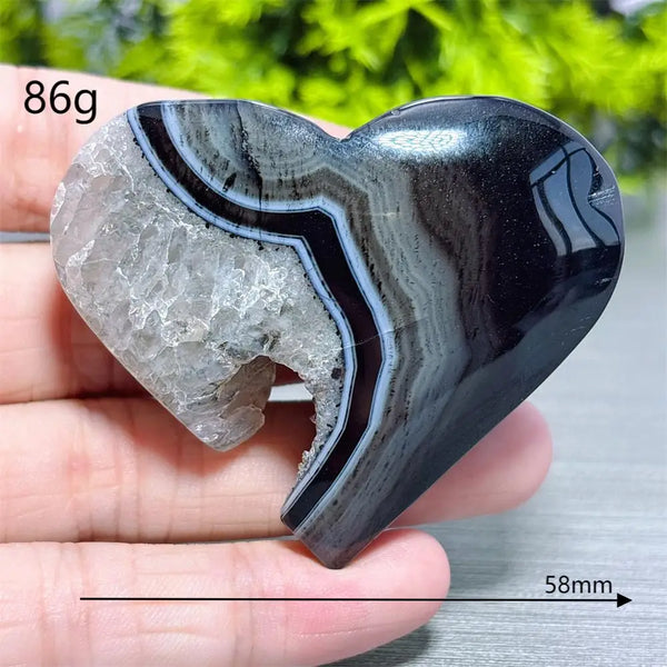 Black Agate Heart-ToShay.org