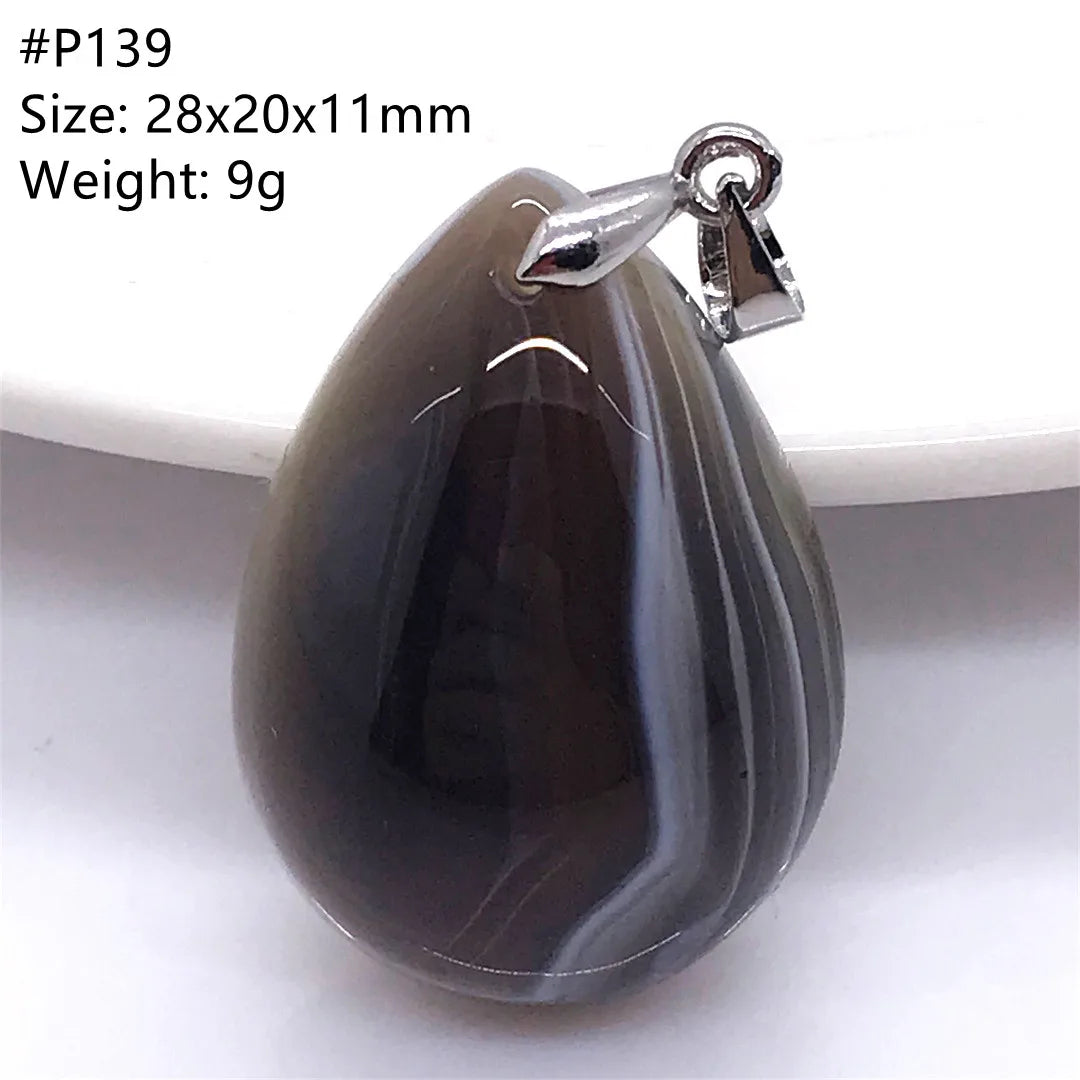 Black Lace Agate Pendant-ToShay.org