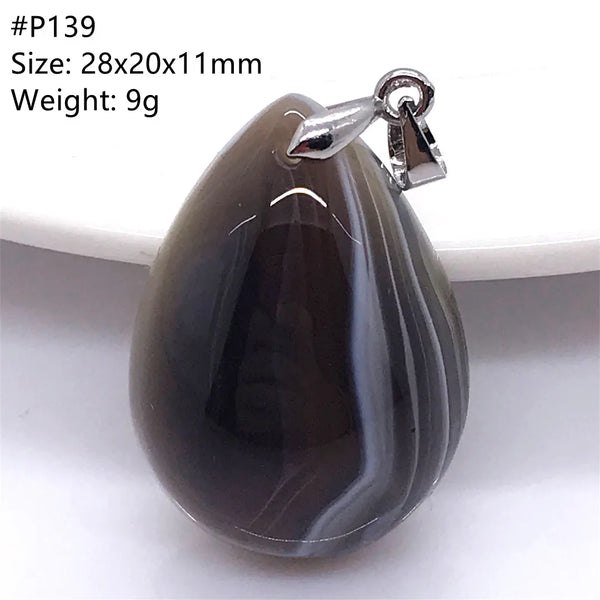 Black Lace Agate Pendant-ToShay.org
