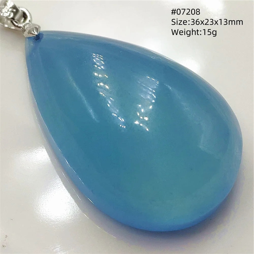 Blue Aquamarine Pendant-ToShay.org