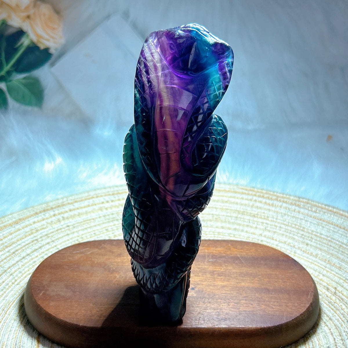 Rainbow Fluorite Snake-ToShay.org