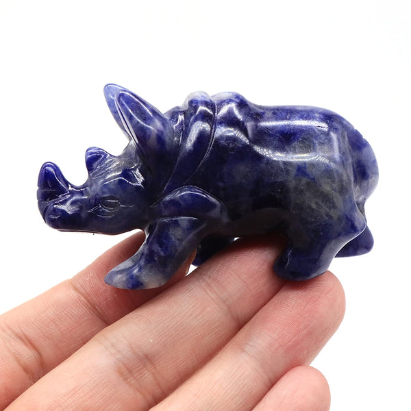 Blue Sodalite Rhinoceros-ToShay.org