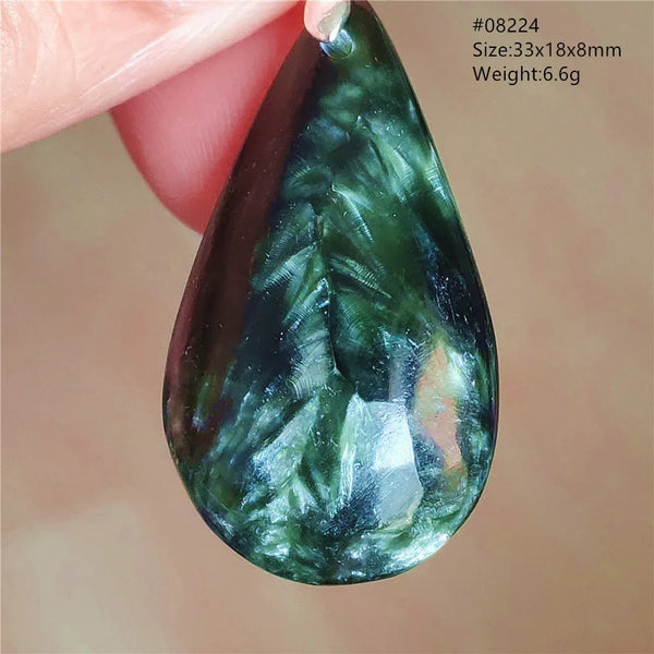 Green Seraphinite Pendant-ToShay.org