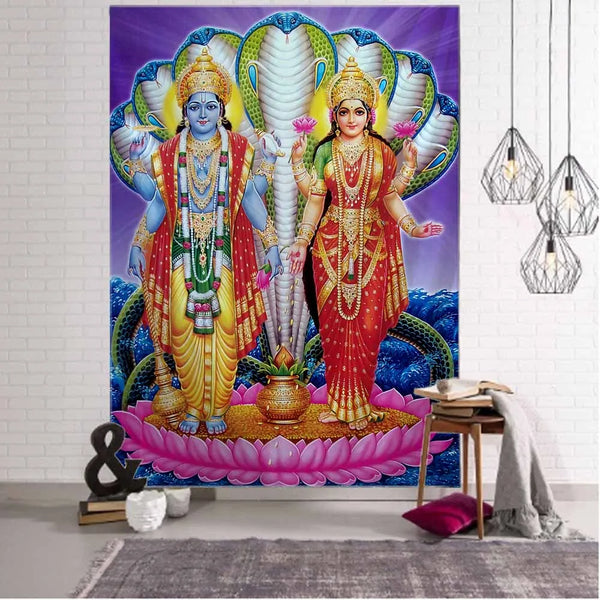 Indian Buddha Tapestry-ToShay.org