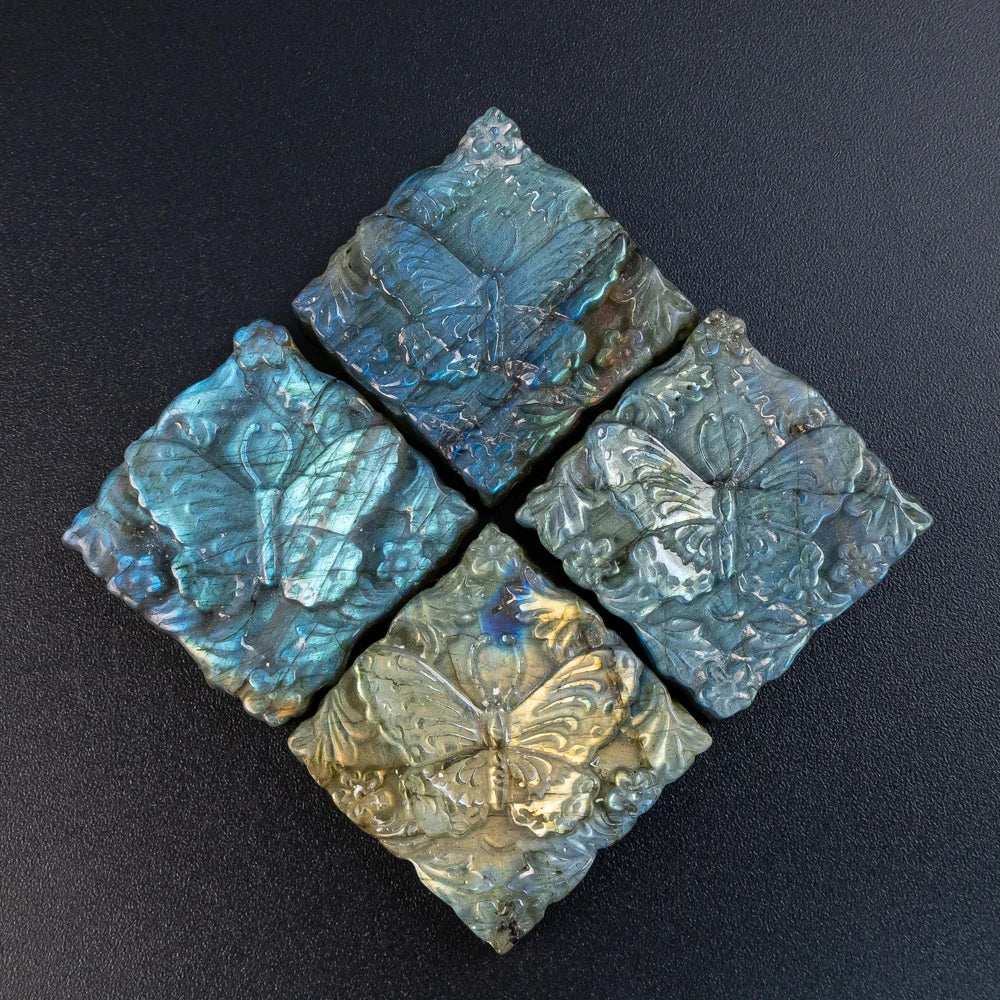 Blue Flash Labradorite Butterfly-ToShay.org