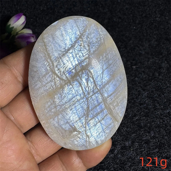 Blue Moonstone Palm Stone-ToShay.org