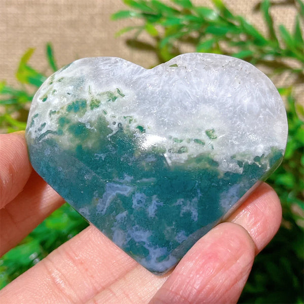 Green Moss Agate Heart-ToShay.org