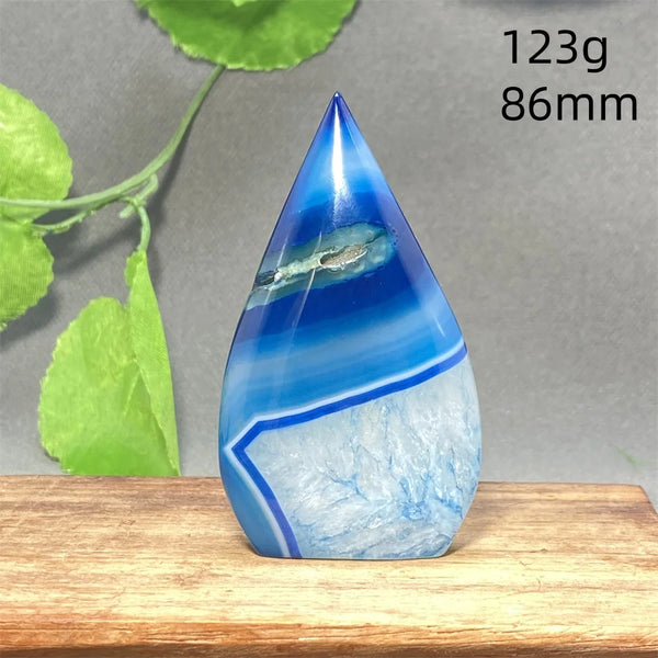 Blue Striped Agate Torch-ToShay.org