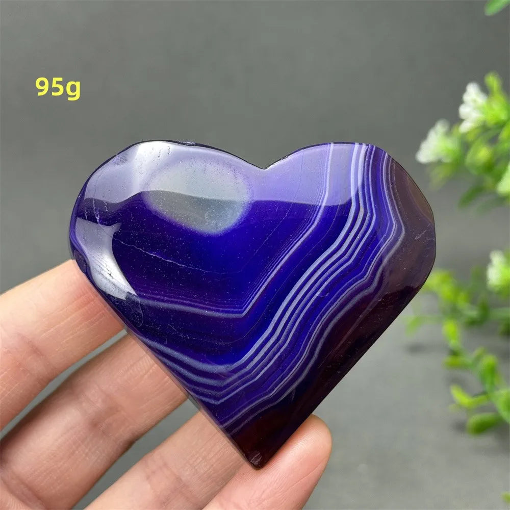 Purple Agate Heart-ToShay.org